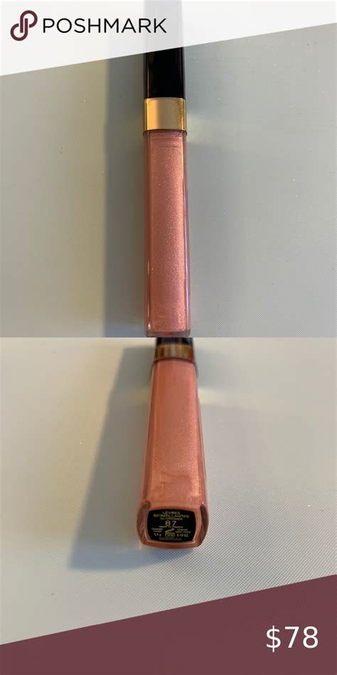 chanel lip gloss 87 seashell|Chanel seashell review.